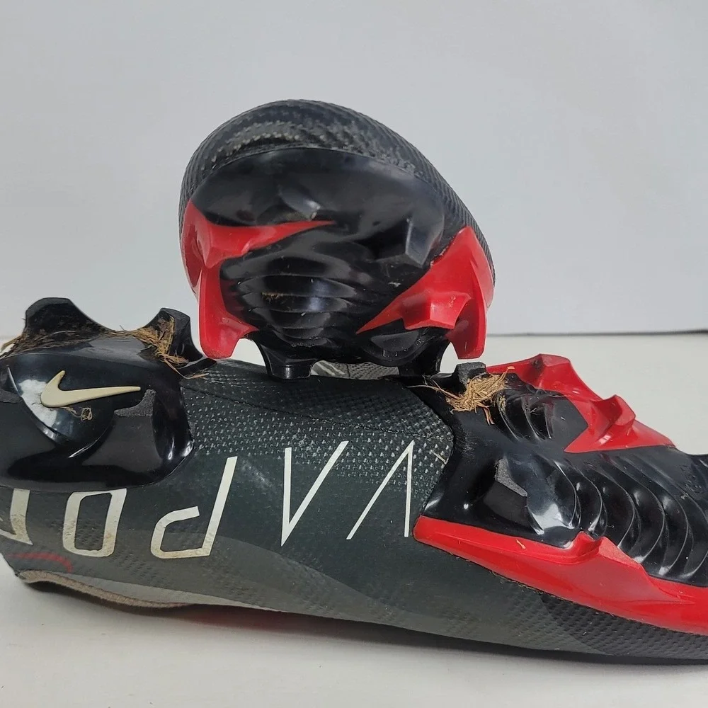 Nike Mens Vapor Edge Pro 360 Football Cleats Grey Red Black DQ3670-061 Size 12